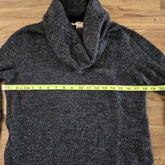 DKNY JEANS WOMENS SWEATER HETHERED BLACK COLOR SIZE SMALL - Picture 3 of 6